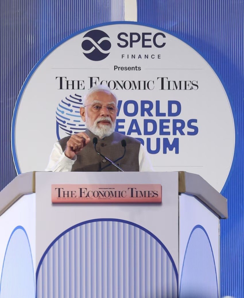प्रधानमंत्री नरेंद्र मोदी ने इकोनॉमिक टाइम्स वर्ल्ड लीडर्स फोरम 2026 को संबोधित किया